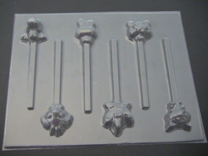 455sp Mooshy Monsters Chocolate or Hard Candy Lollipop Mold 455sp Mooshy Monsters Chocolate or Hard Candy Lollipop Mold